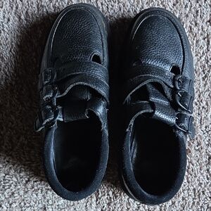 Dr. Martens Womens Black Leather Dress Shoes